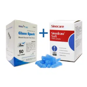 Glucometer Test Strip (Gluco spark) + Lancet