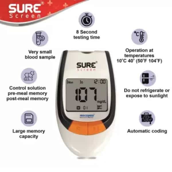 sure glucometer 3 - Quicklab Services Private Limited